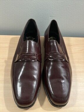 Florsheim Richfield 33472 Burgundy Leather PennyLoafers Shoes Size 11 D WORNONCE